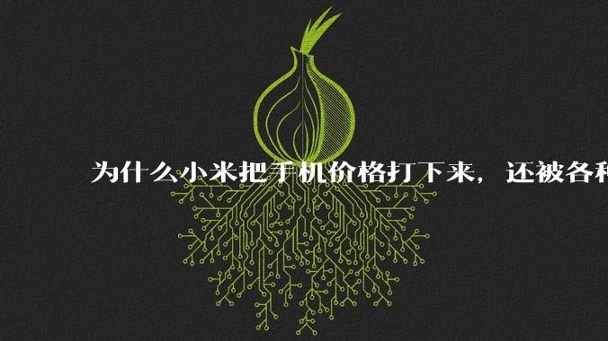 为什么小米把手机价格打下来，还被各种人骂？