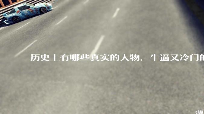 历史上有哪些真实的人物，牛逼又冷门的？